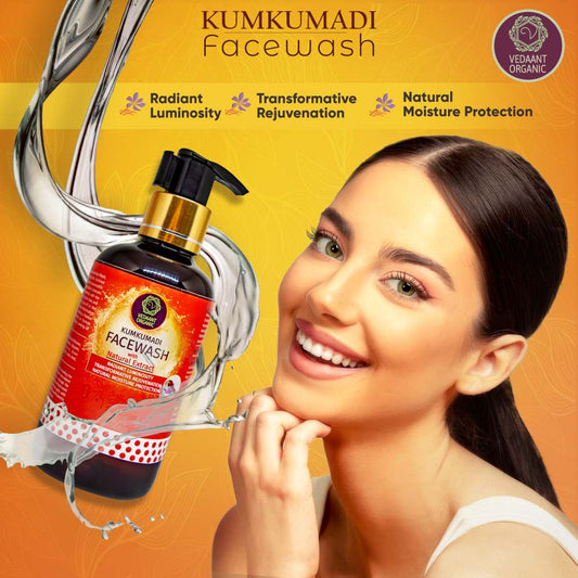 Face Wash Duo Combo I Kumkumadi & Coconut Sandalwood Glow Face Wash with Natural Extracts.
