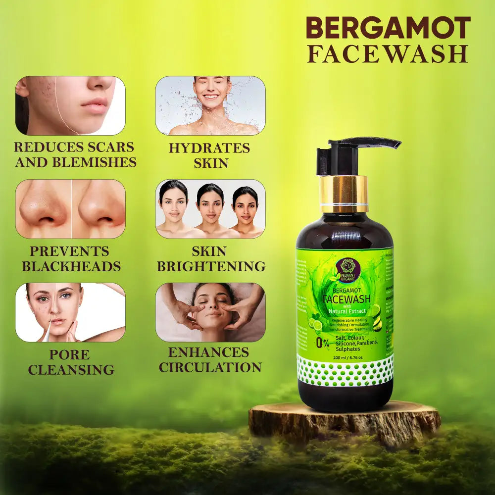 Face Wash Duo Combo I Bergamot & Kumkumadi Face Wash with Natural Extracts