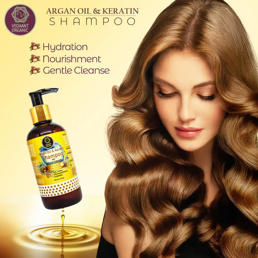 Argan Oil & Keratin Shampoo with Natural Extracts