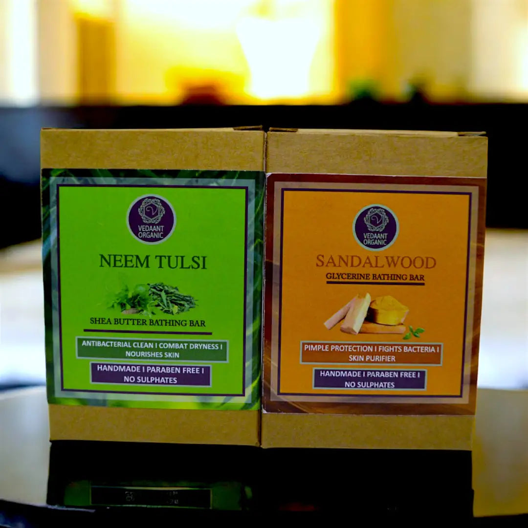 Best Duo I Neem Tulsi Shea Butter & Sandalwood Glycerine Bathing Bars