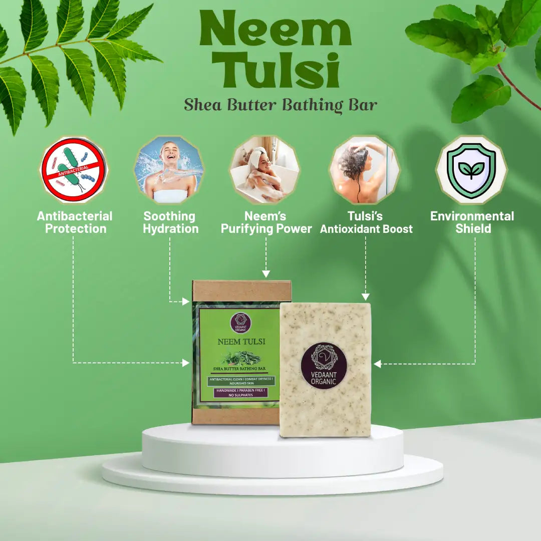 Best Duo I Neem Tulsi Shea Butter & Sandalwood Glycerine Bathing Bars