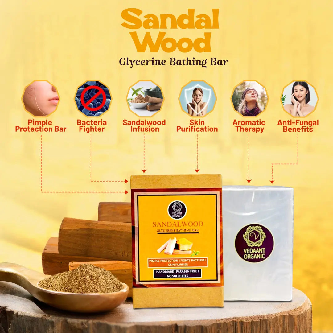 Best of 3 Combo I Rice Glow Sheabutter I Sandalwood & Lemon Grass Glycerine Bathing Bars