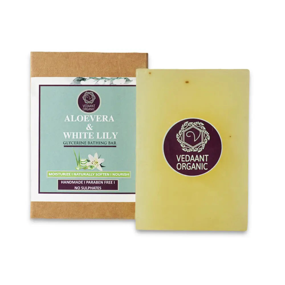 Best Duo I Charcoal Chunks Sheabutter & AloeVera White Lily Glycerine Bathing Bars