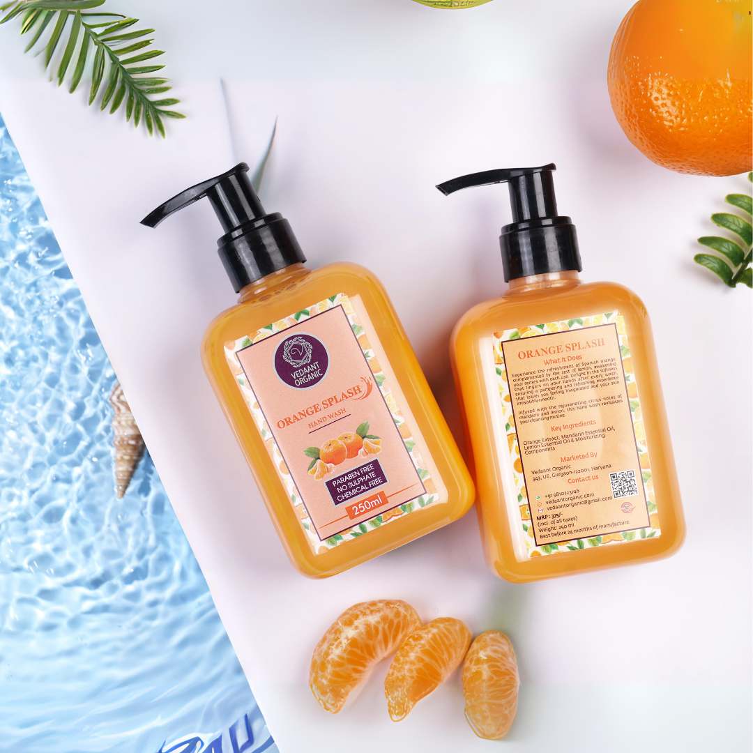 Orange Splash Hand Wash – Vedaant Organic