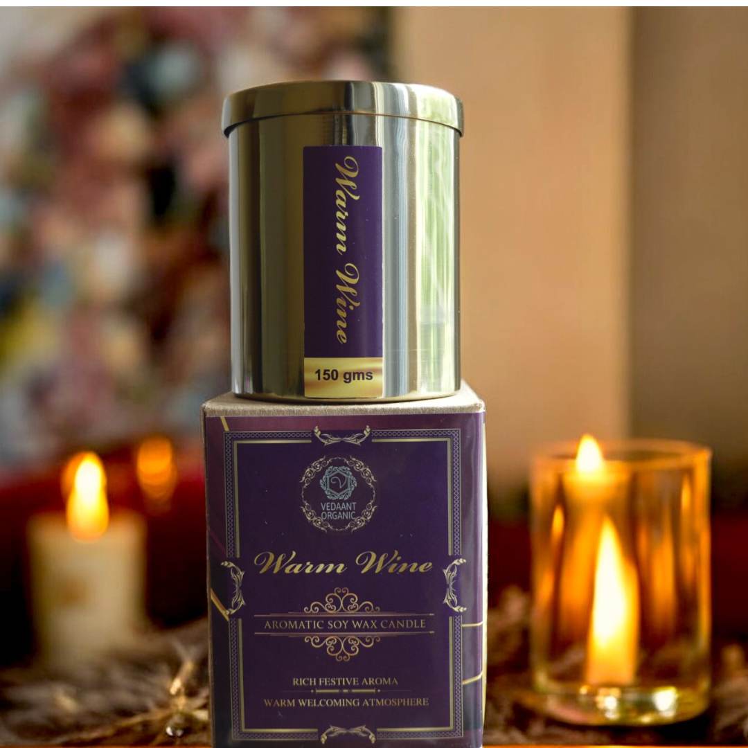Warm Wine Aromatic Soy Wax Candle