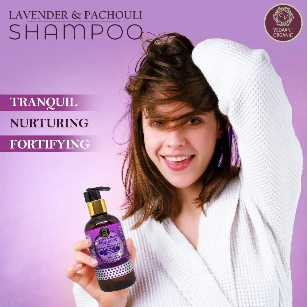 Lavender & Patchouli Shampoo with Vitamin E I Natural Extracts
