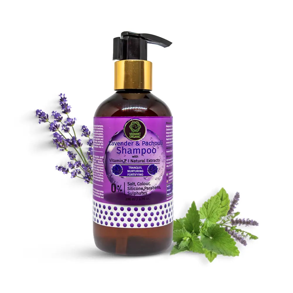 Lavender & Patchouli Shampoo with Vitamin E I Natural Extracts