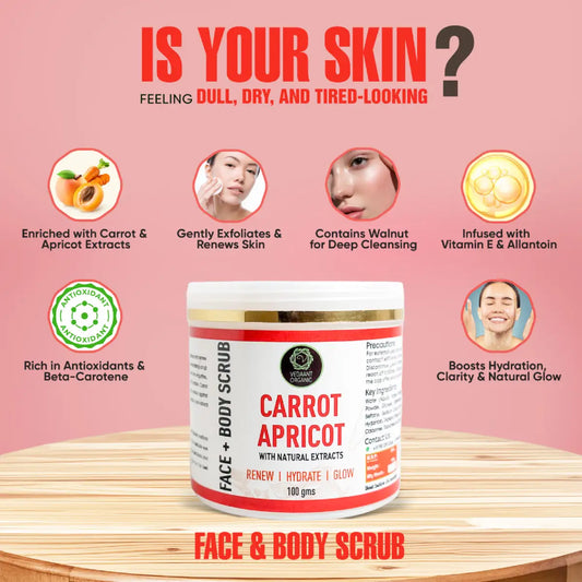 Carrot Apricot Face & Body Scrub