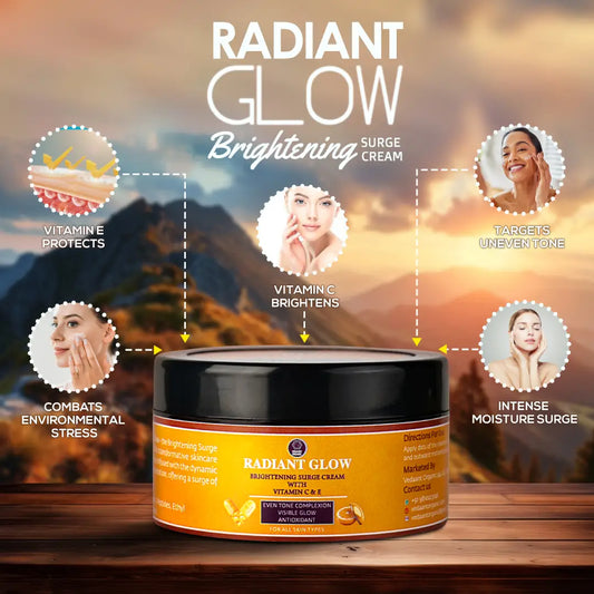 Radiant Glow Brightening Surge Face Cream with Vitamin C & E