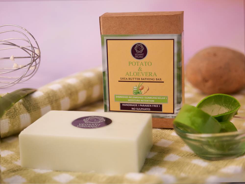 Best of 3 Combo I Potato AloeVera & Mixed Fruit Sheabutter I Orange Honey Oats Glycerine Bathing Bars
