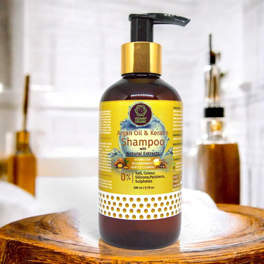 Argan Oil & Keratin Shampoo with Natural Extracts