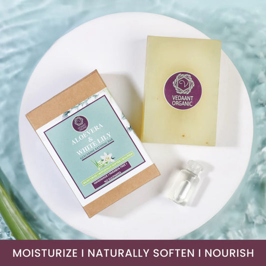 Aloe vera & White Lilly Glycerine Bathing Bar