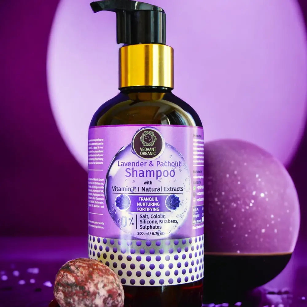 Lavender & Patchouli Shampoo with Vitamin E I Natural Extracts